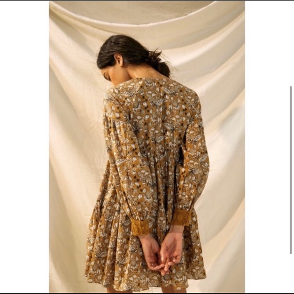 Anthropologie Dress Let Me Be Jemma Tan Size 8 Boho - Picture 4 of 16